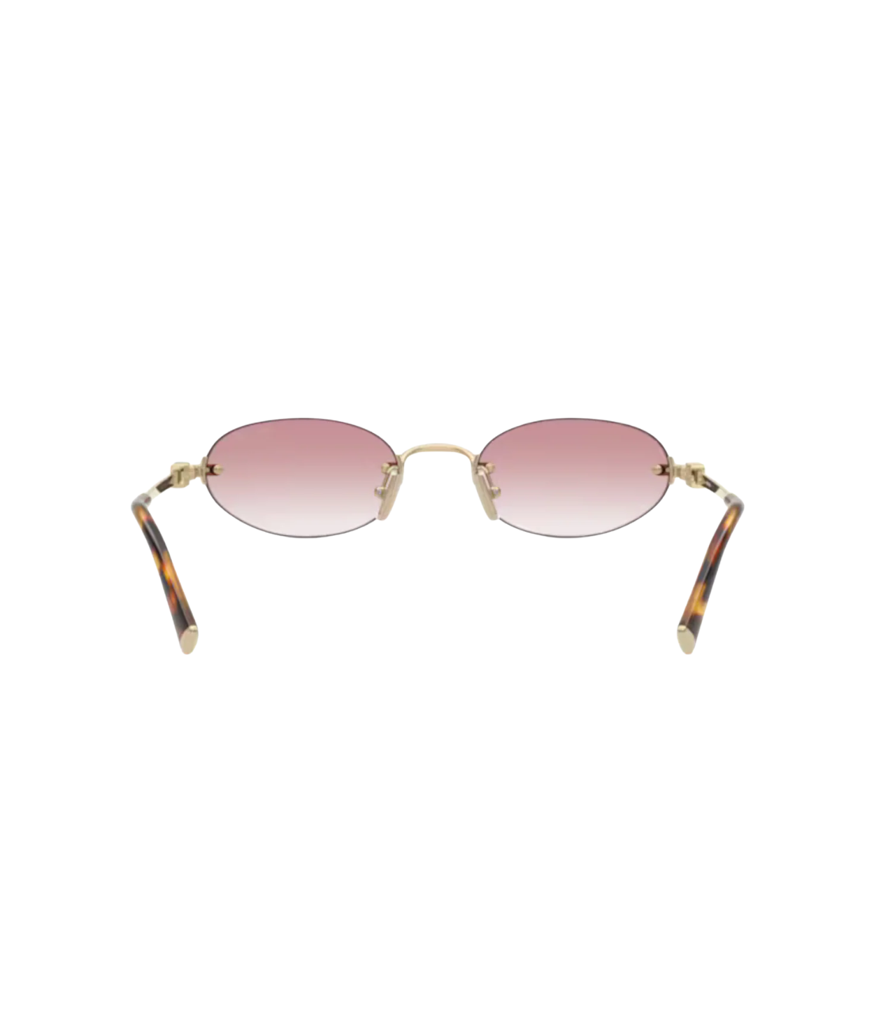 Pale gold-Clear gradient pink