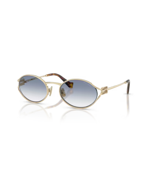 Pale Gold-Clear Gradient Light Blue