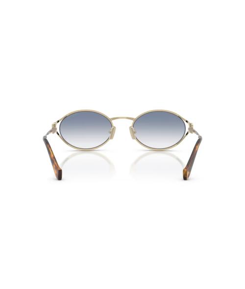 Pale Gold-Clear Gradient Light Blue