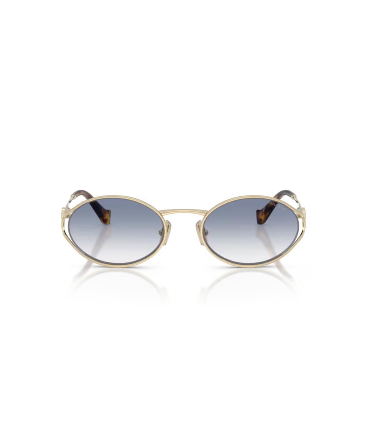 Pale Gold-Clear Gradient Light Blue