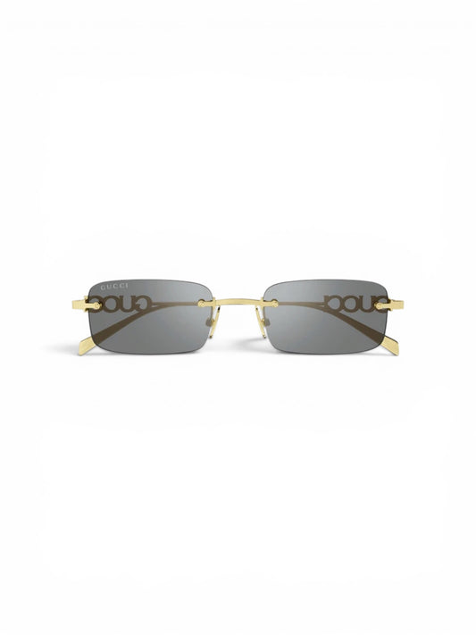 Gucci GG1808S Rimless Rectangle Sunglasses