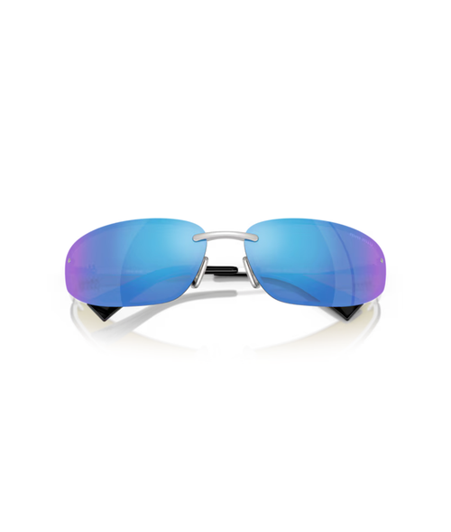 Silver-Light green mirror blue