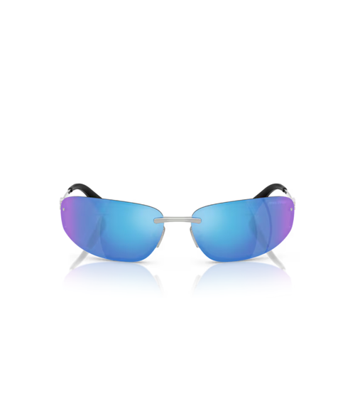 Silver-Light green mirror blue