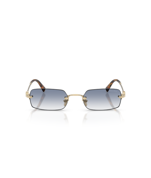 Pale Gold-Clear Gradient Light Blue