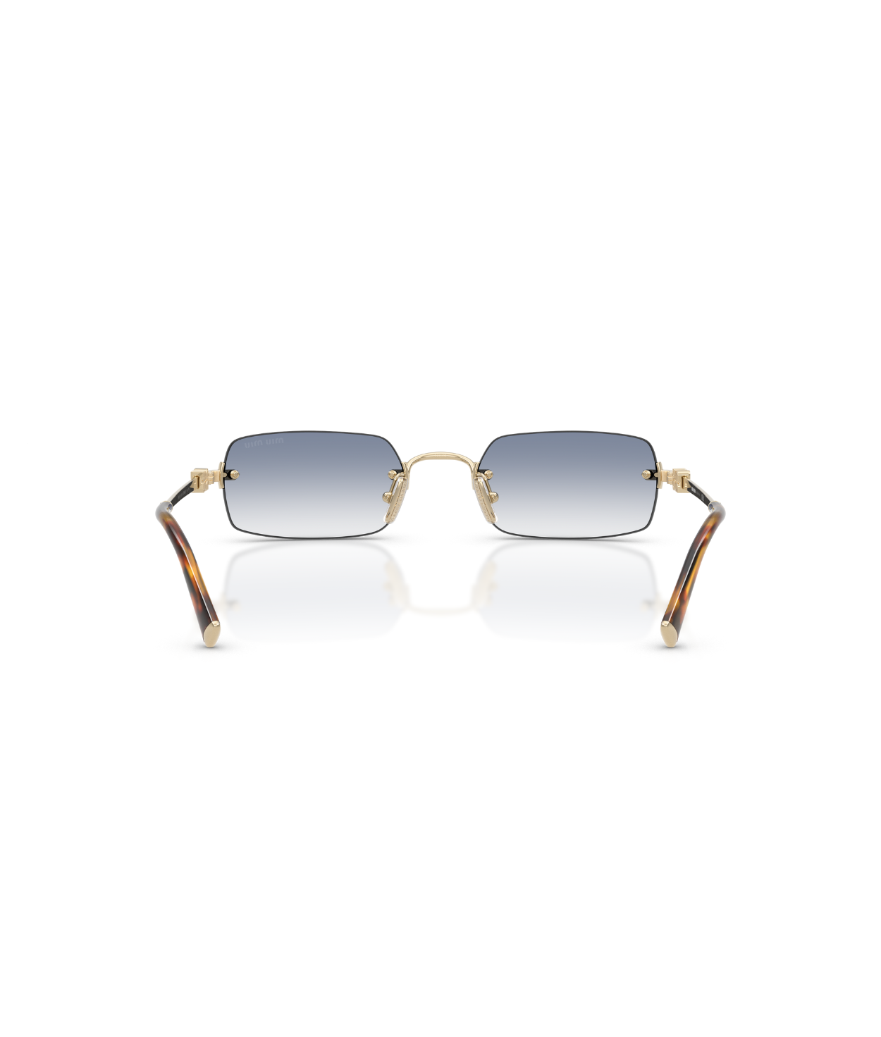 Pale Gold-Clear Gradient Light Blue
