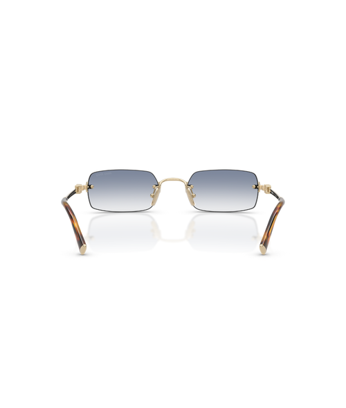 Pale Gold-Clear Gradient Light Blue